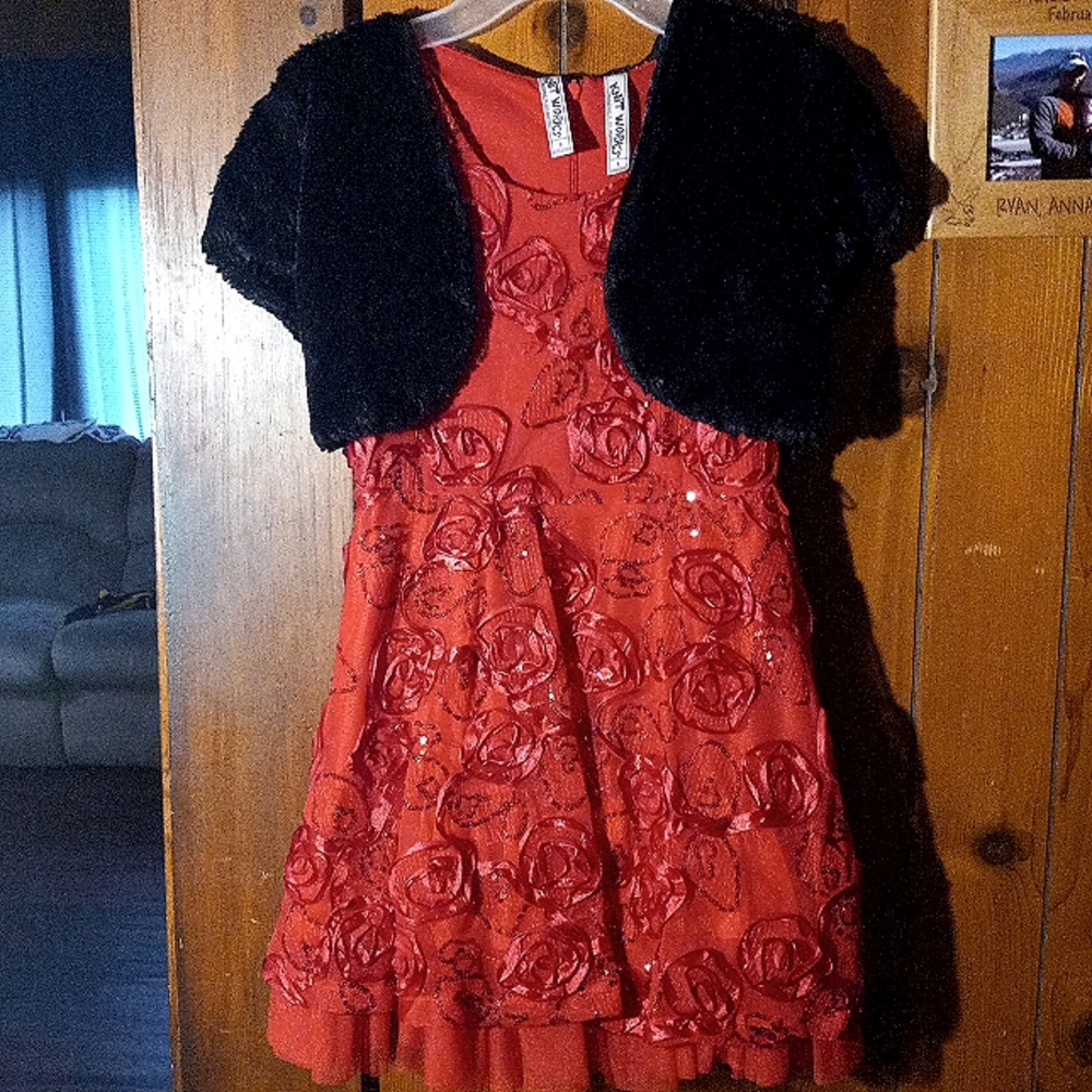 Knit works red dress